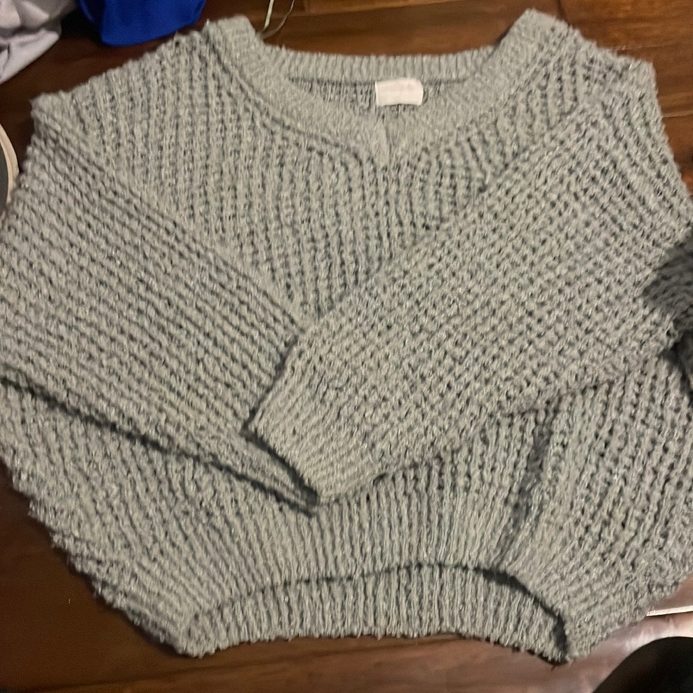 comfy waffle knit sweater
